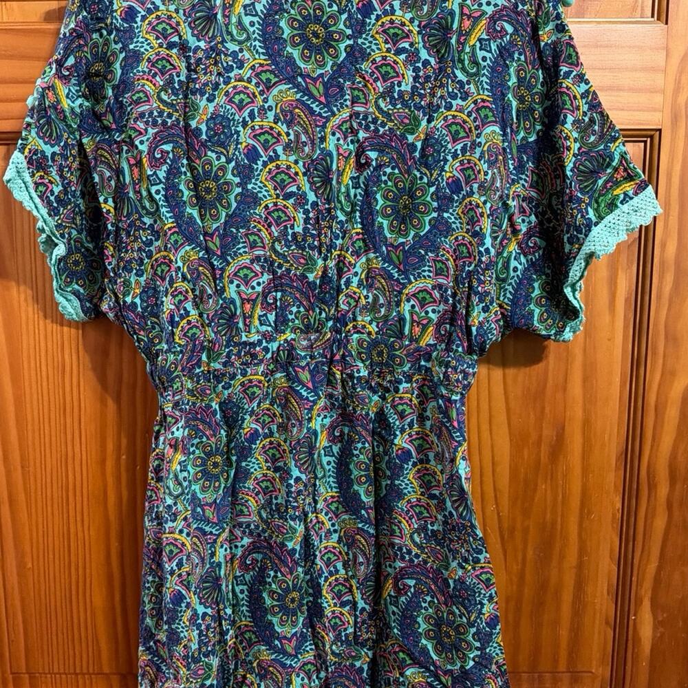America and Beyond Floral bathing suit cover up dress Size S/M - Picture 3 of 3